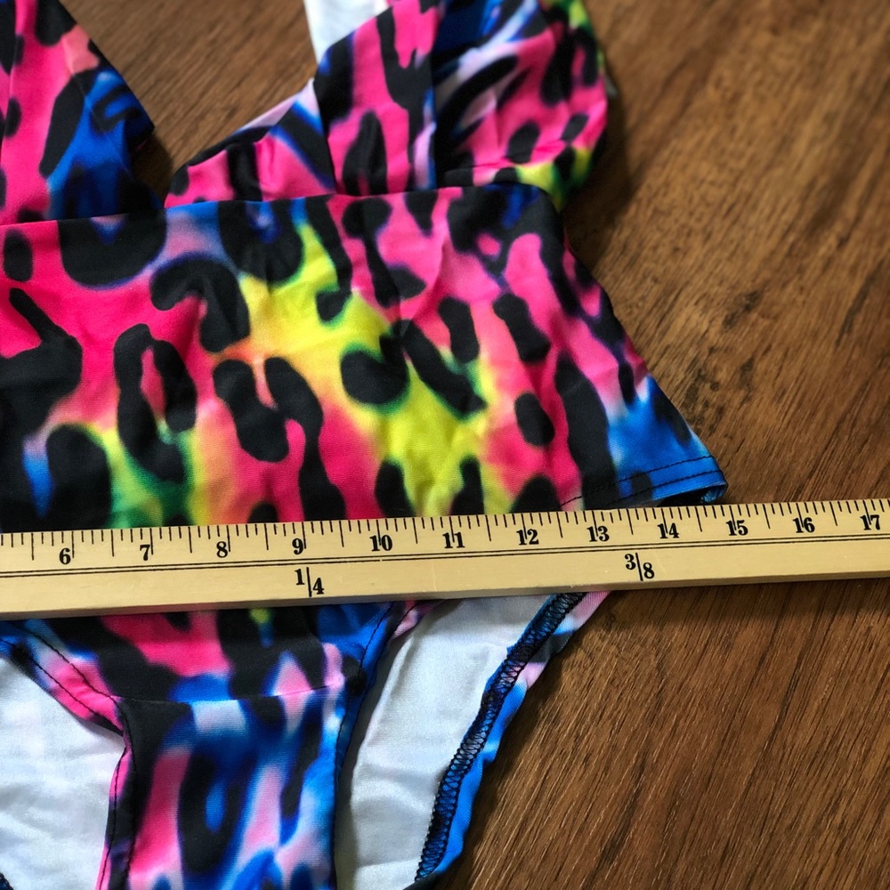Rainbow 🌈 Leopard Monokini - Picture 5 of 6